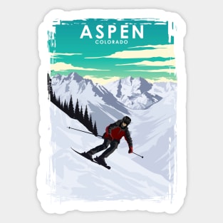 Aspen Colorado Ski Resort Sticker